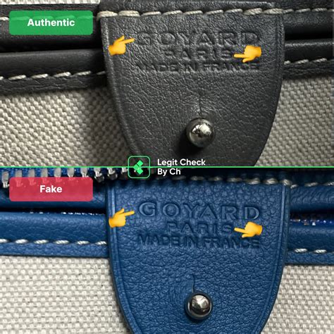 fake goyard slides|Goyard bag vs real.